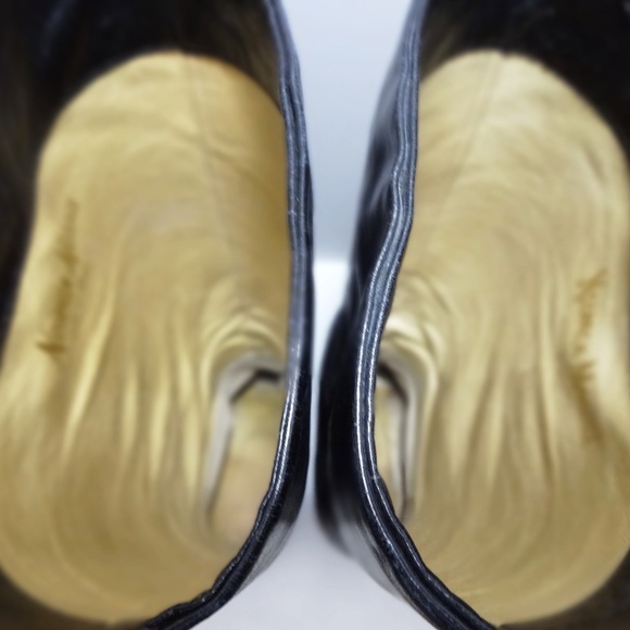 NEIMAN MARCUS Black High Heeled Boots Size 9 - Picture 7 of 8